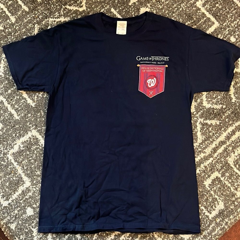 MLB Washington Nationals Game of Thrones gameday t-shirt, size M